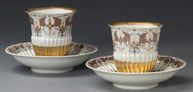 Meissen Beakers and Saucers