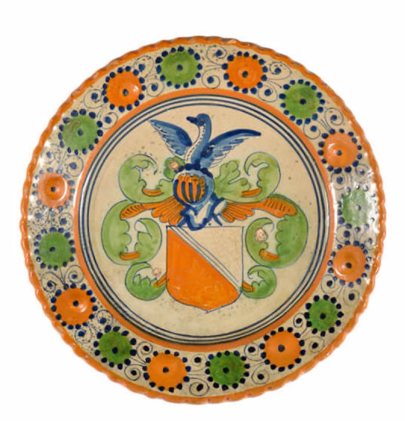 Tin-glazed plate from Haarlem