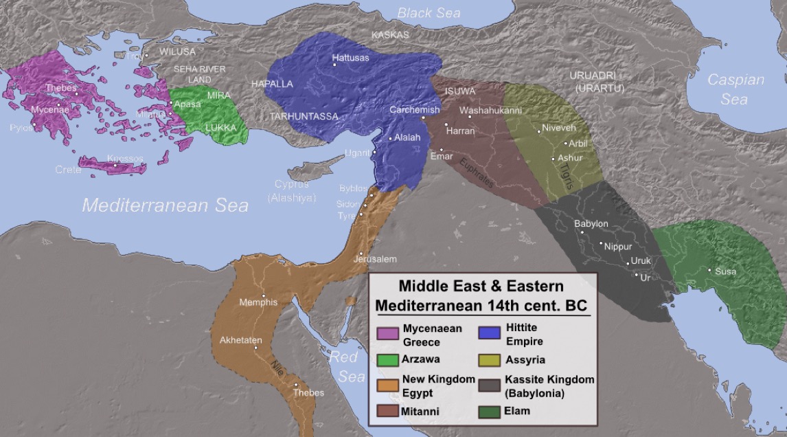 Eastern Mediterranean and the Middle East 1400 BC