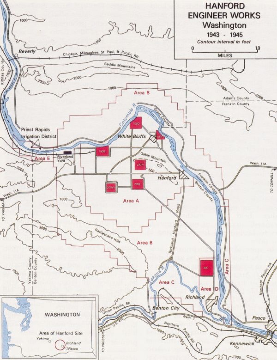 Hanford Site Map