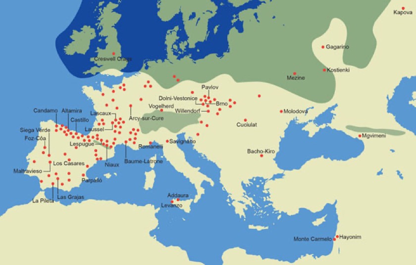 Map of Paleolithic Art